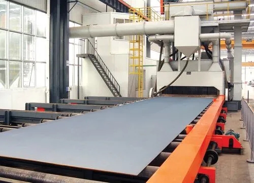 盘锦非标定制碳钢型材喷砂机及其应用