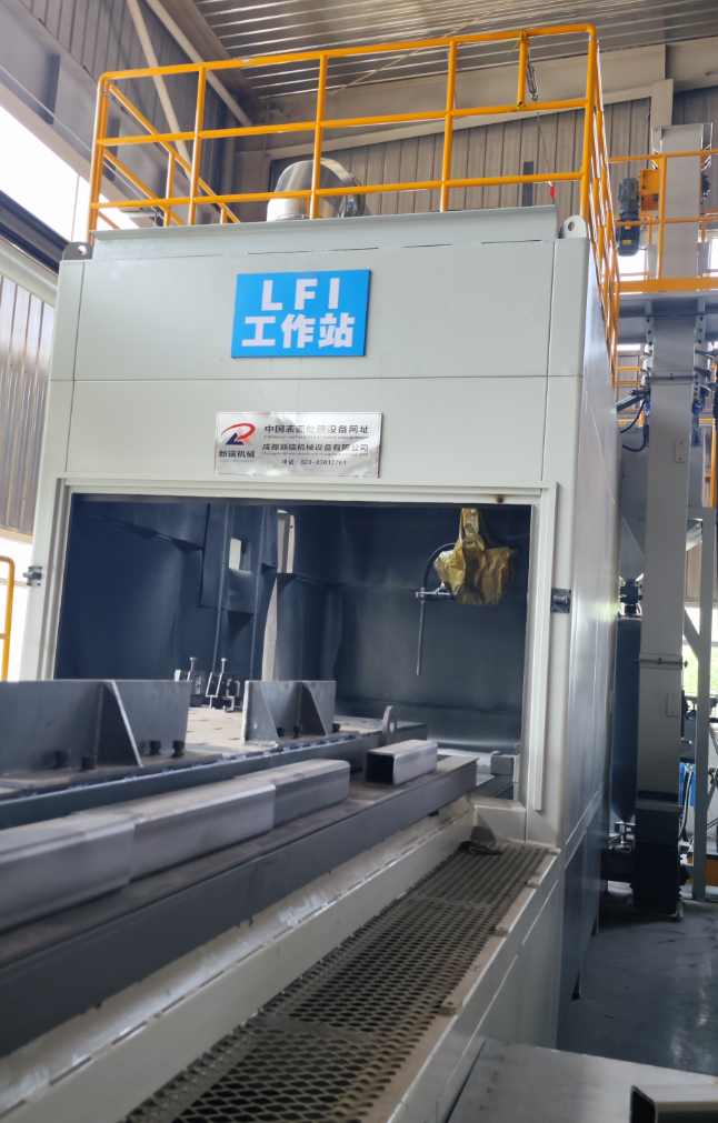 盘锦无尘环保自动喷砂机，车间更安全更规范