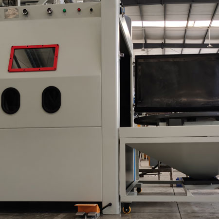 盘锦无尘喷砂机半自动模具喷砂机